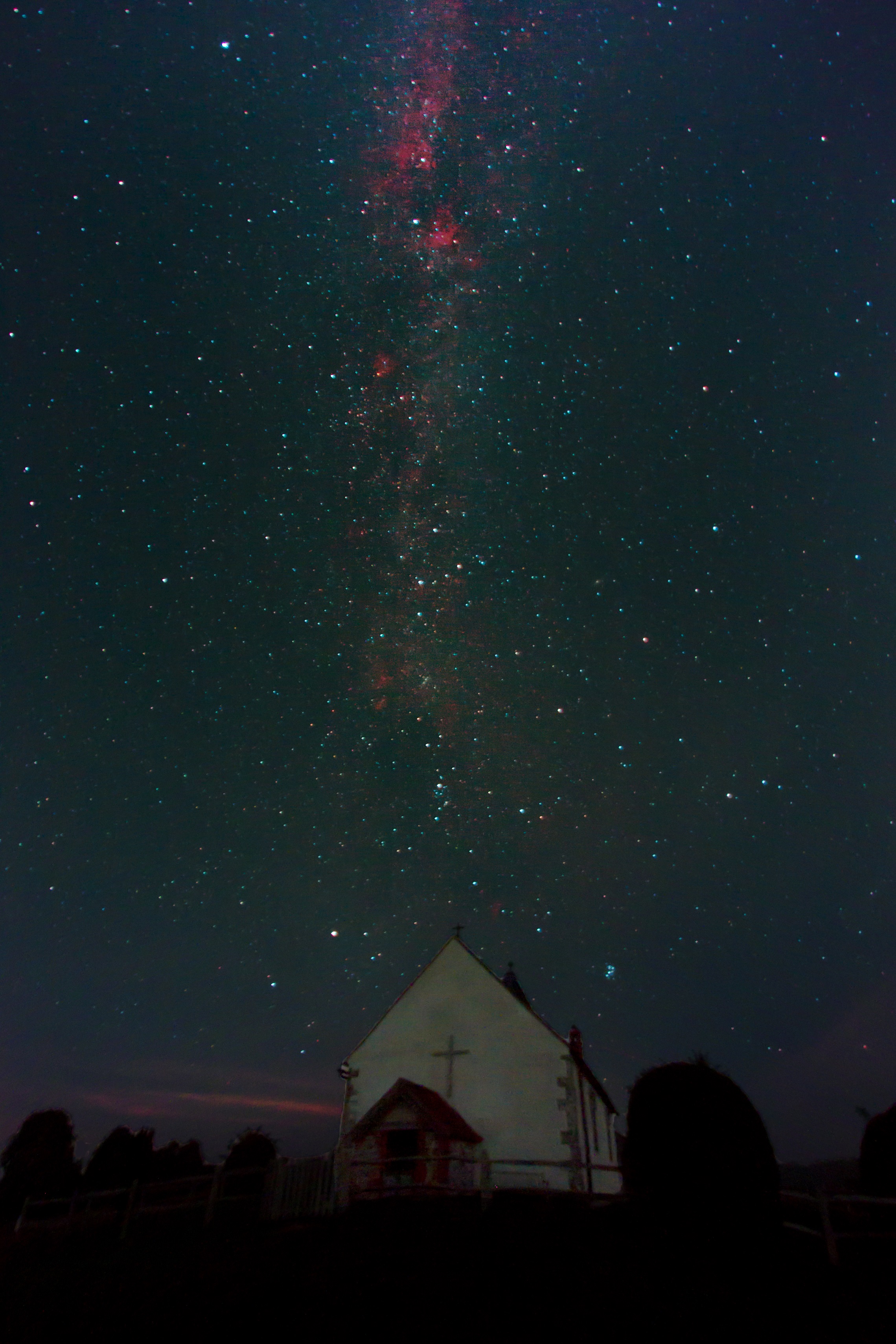 St Huberts Idsworth with the Milky Way Credit Dan Oakley - South Downs  National Park Authority