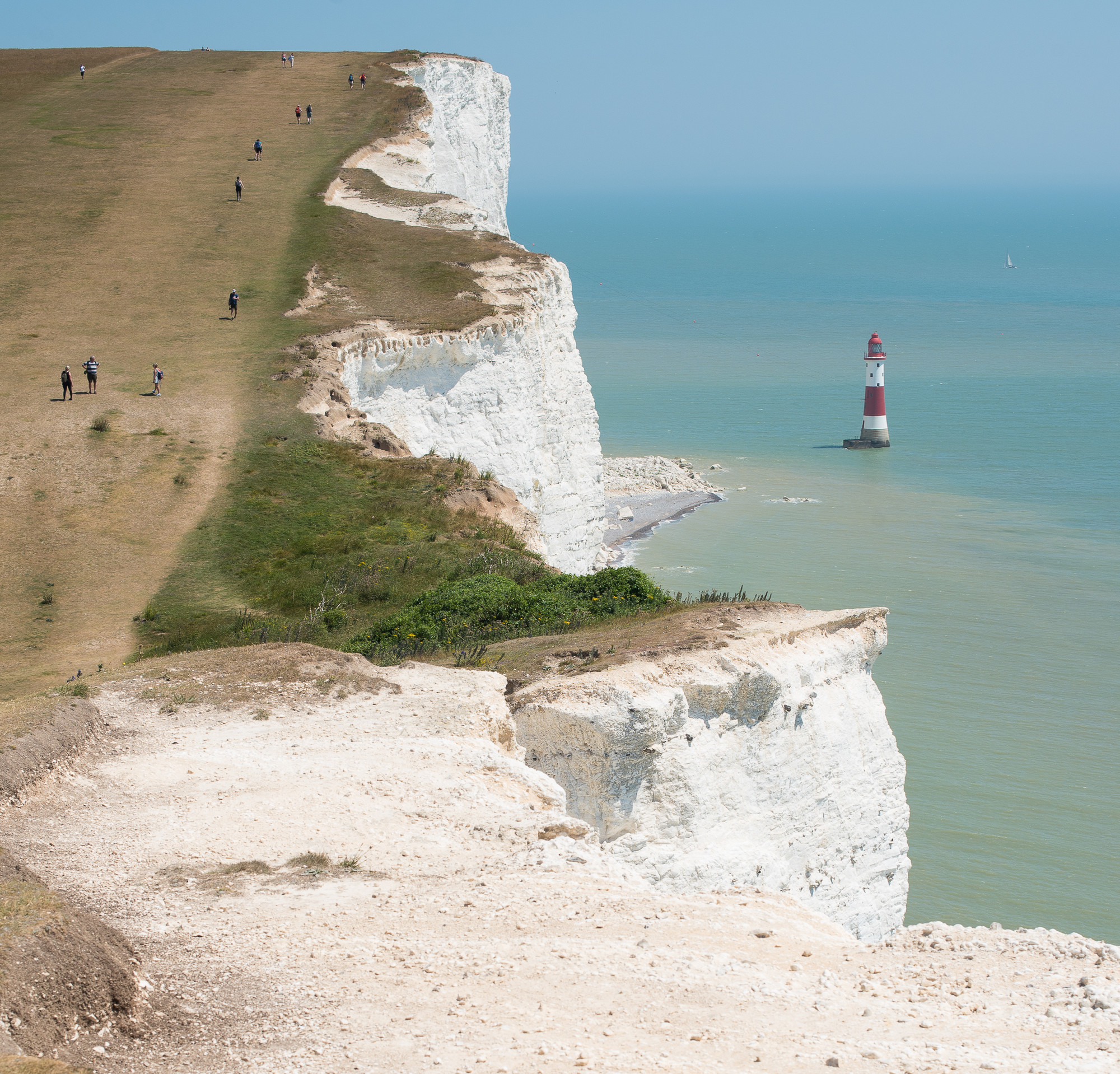 The South Downs Way at Seven Sisters and the Beachy Head Lighthouse by ...