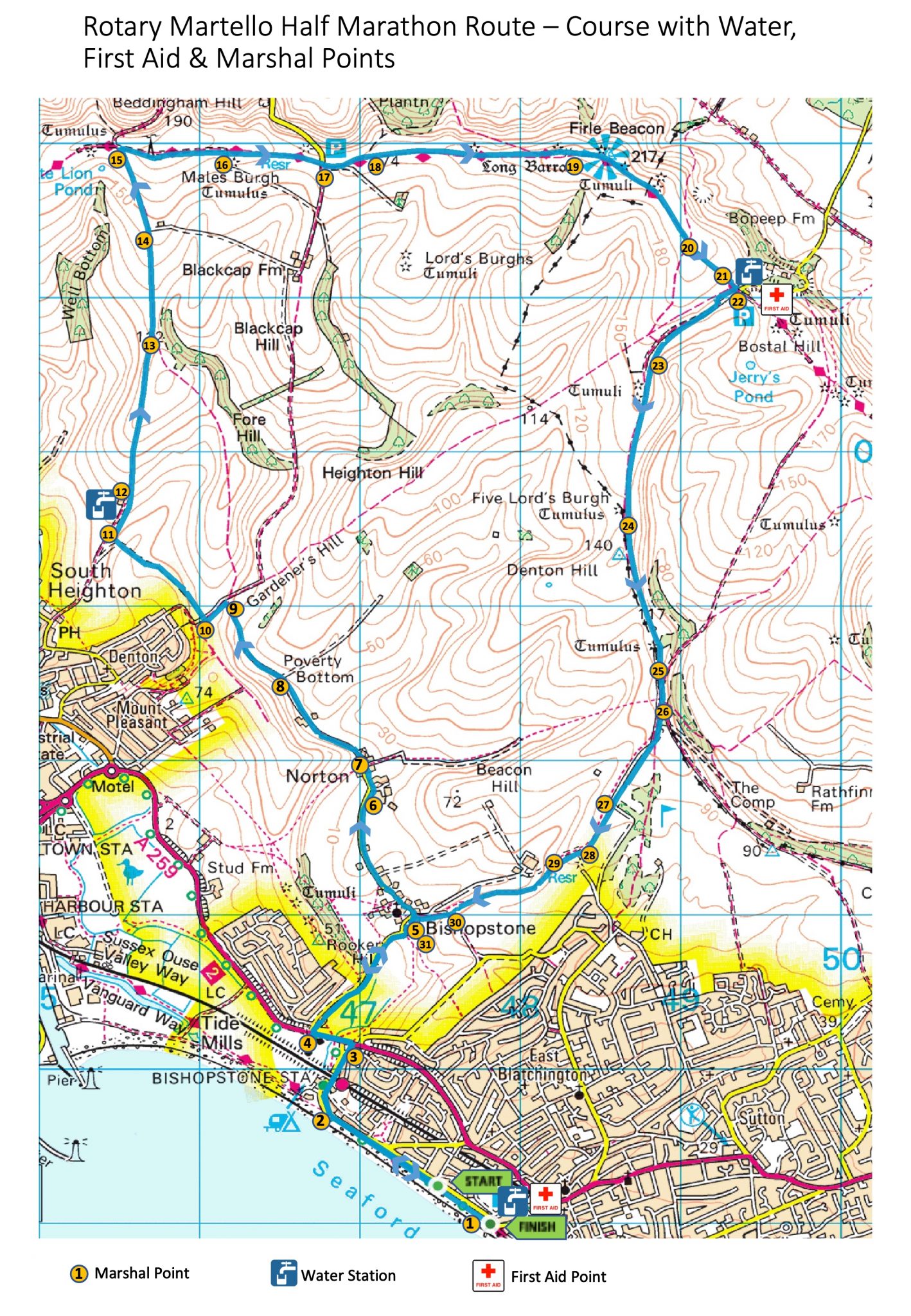 Seaford Martello Half Marathon - South Downs National Park Authority